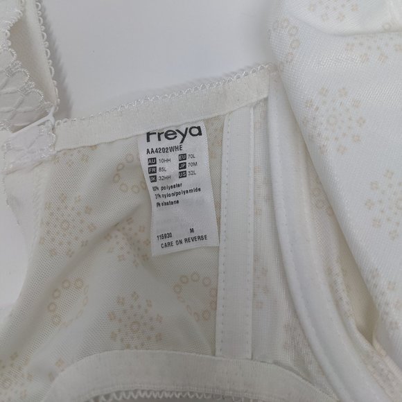 32HH NWT Freya Faye Bra Underwire Balcony, White, AA4202 - Picture 4 of 5